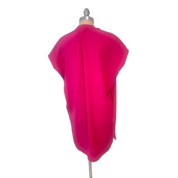 Vince V Neck Pink Oversized Mini Dress XS - Picture 3 of 4
